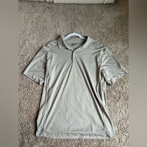 Nike Golf Gray Polo Shirt Classic Comfort Size Large
